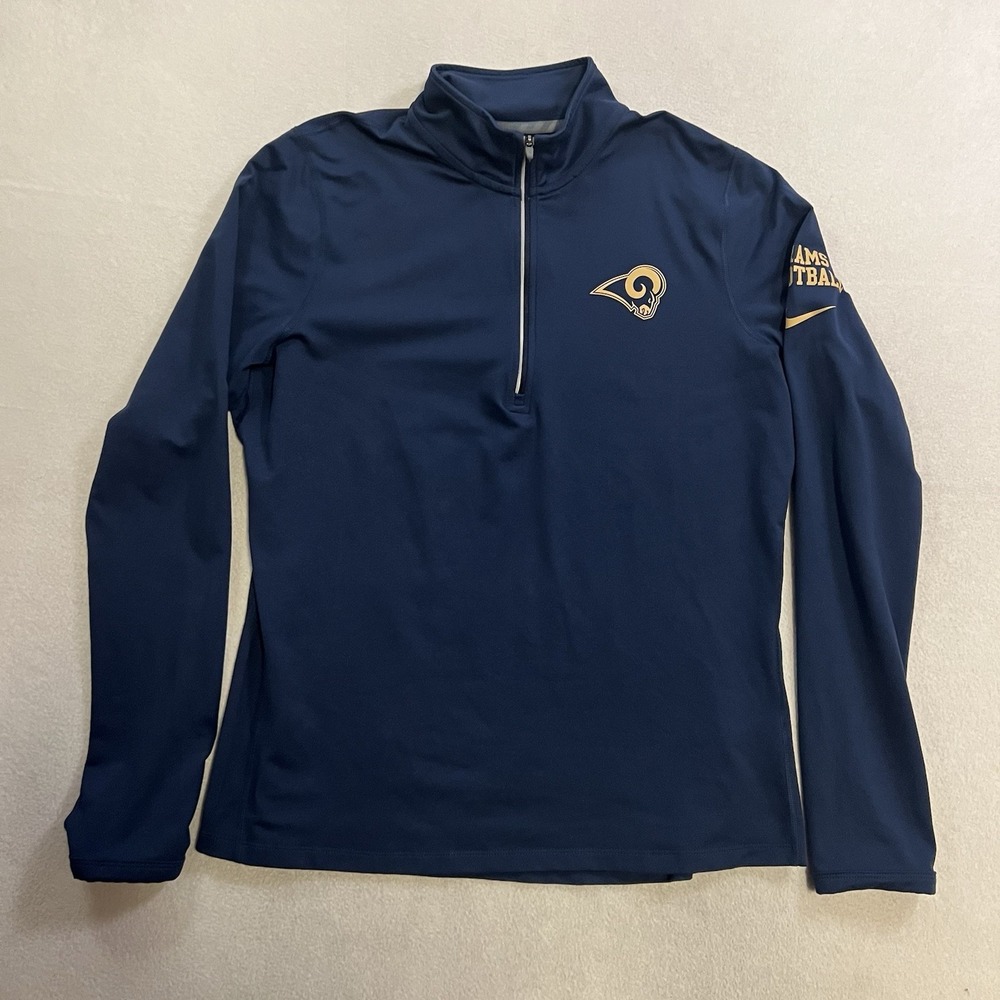 Nike Los Angeles Rams Tailgate Element Half-Zip Performance Jacket Women's XL